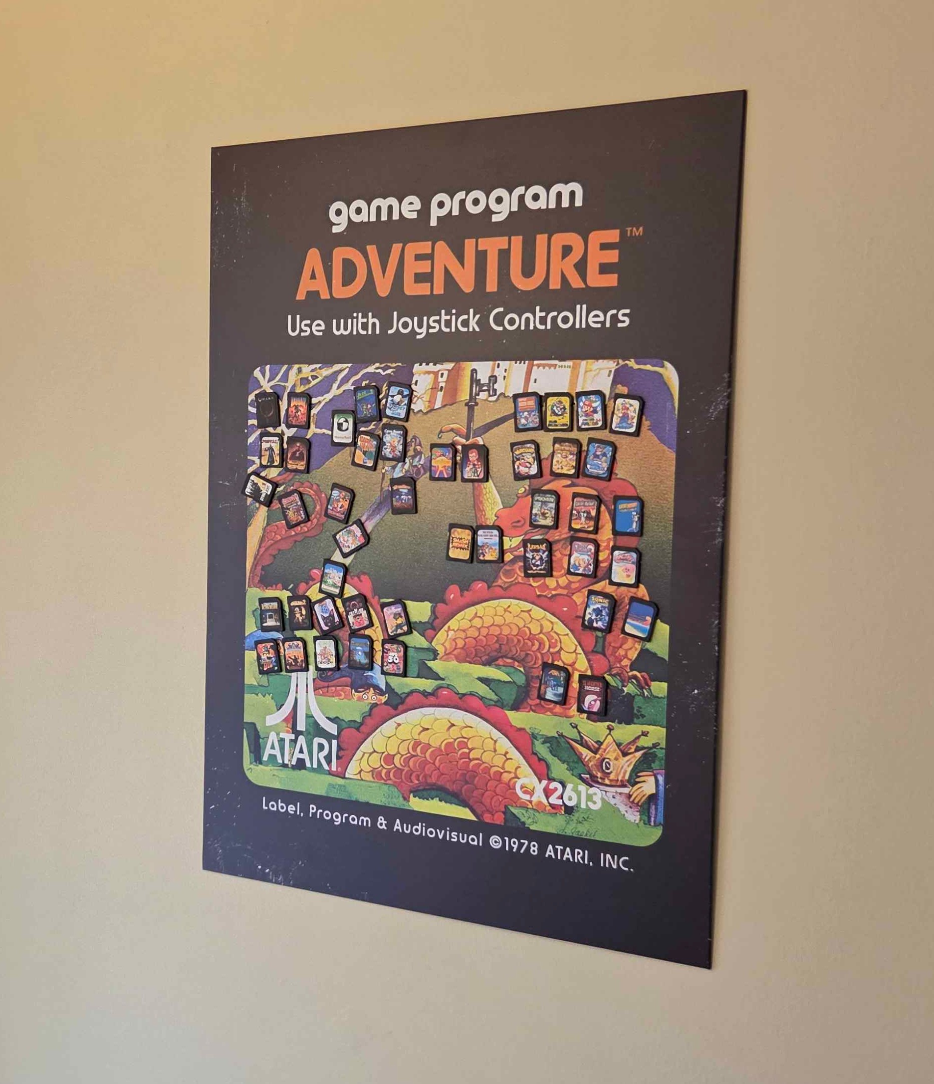 Collection of SD cards attached to the wall via magnet