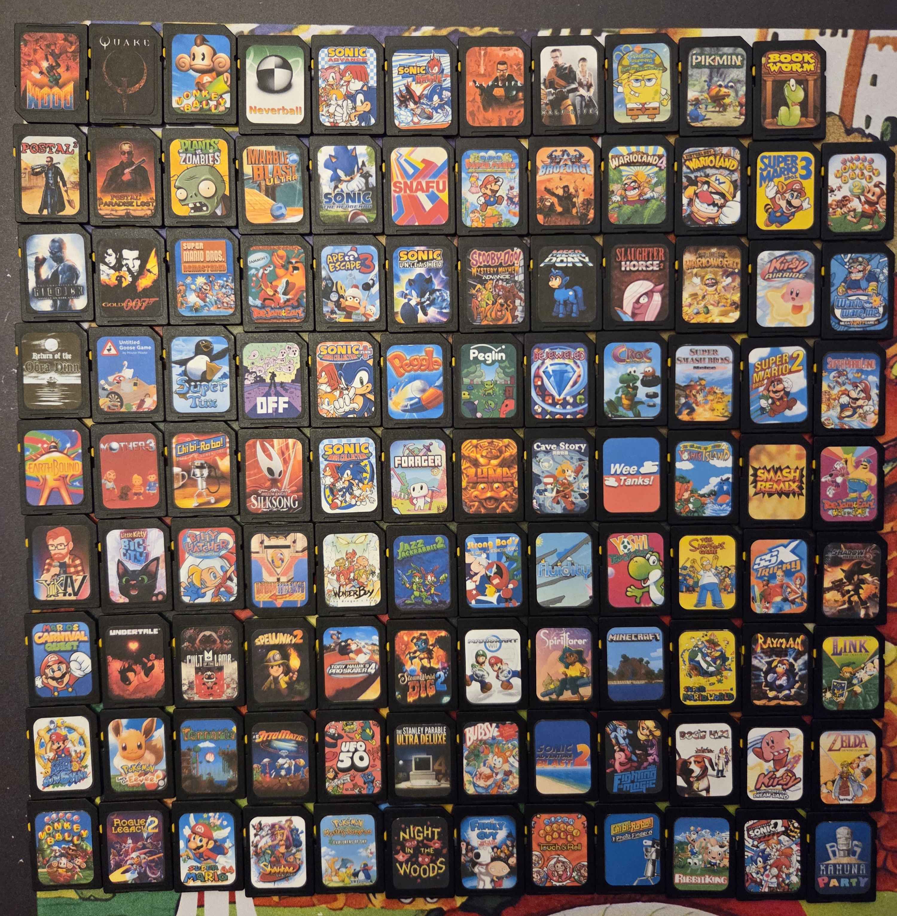 Massive collection of SD cards