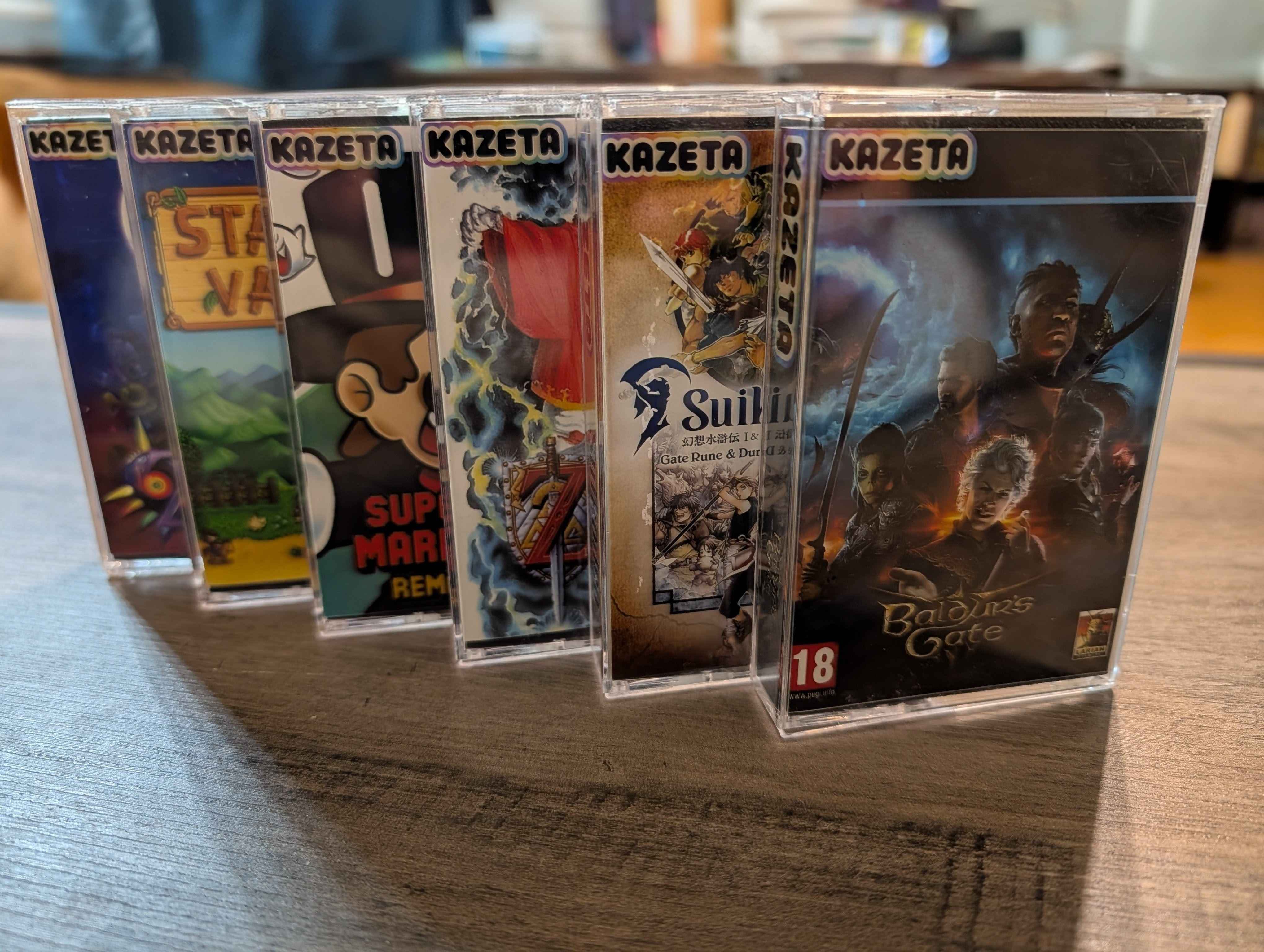 Assortment of jewel cases - standing up