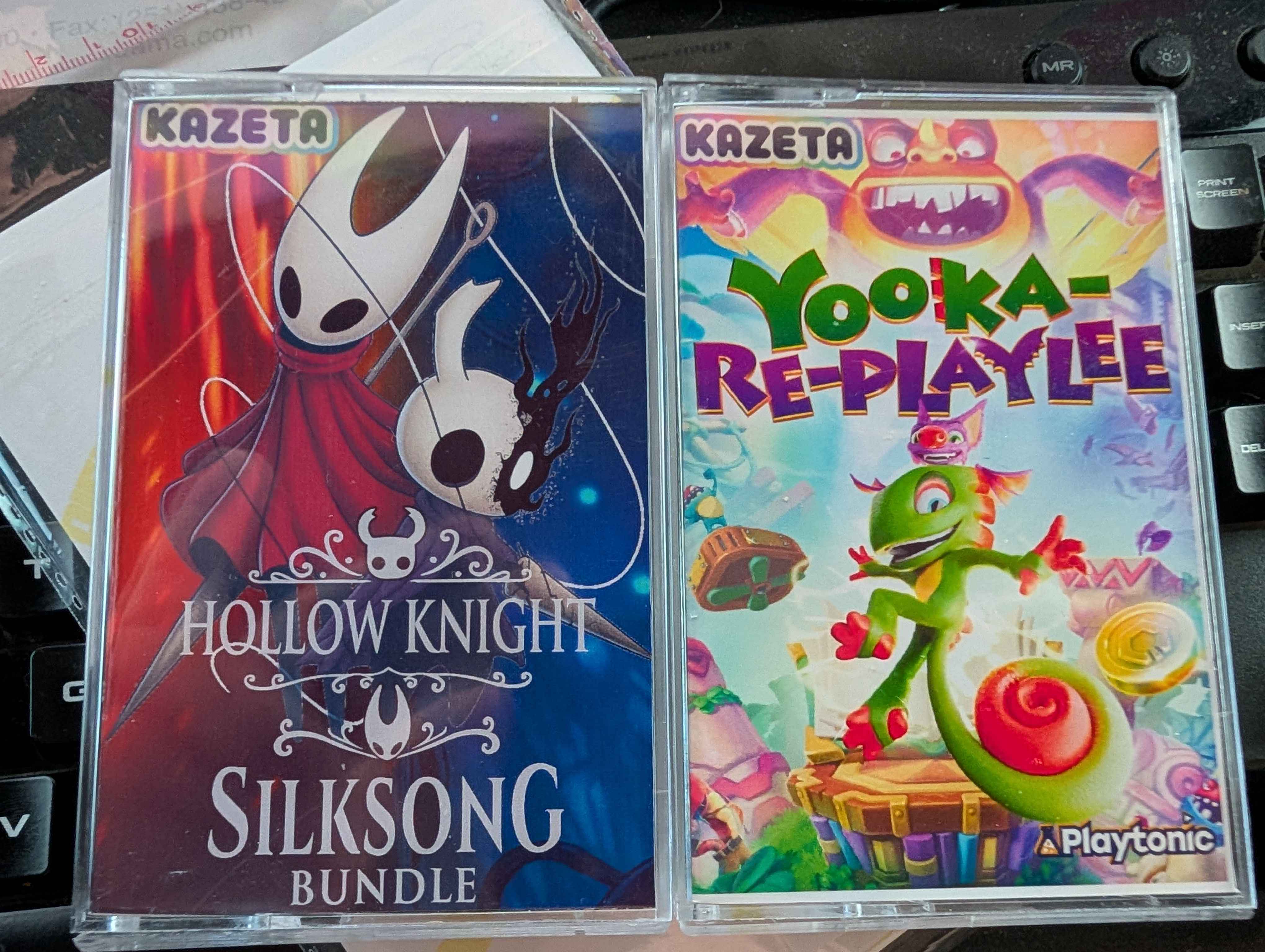 Hollow Knight Silksong and Yooka Replaylee - front covers
