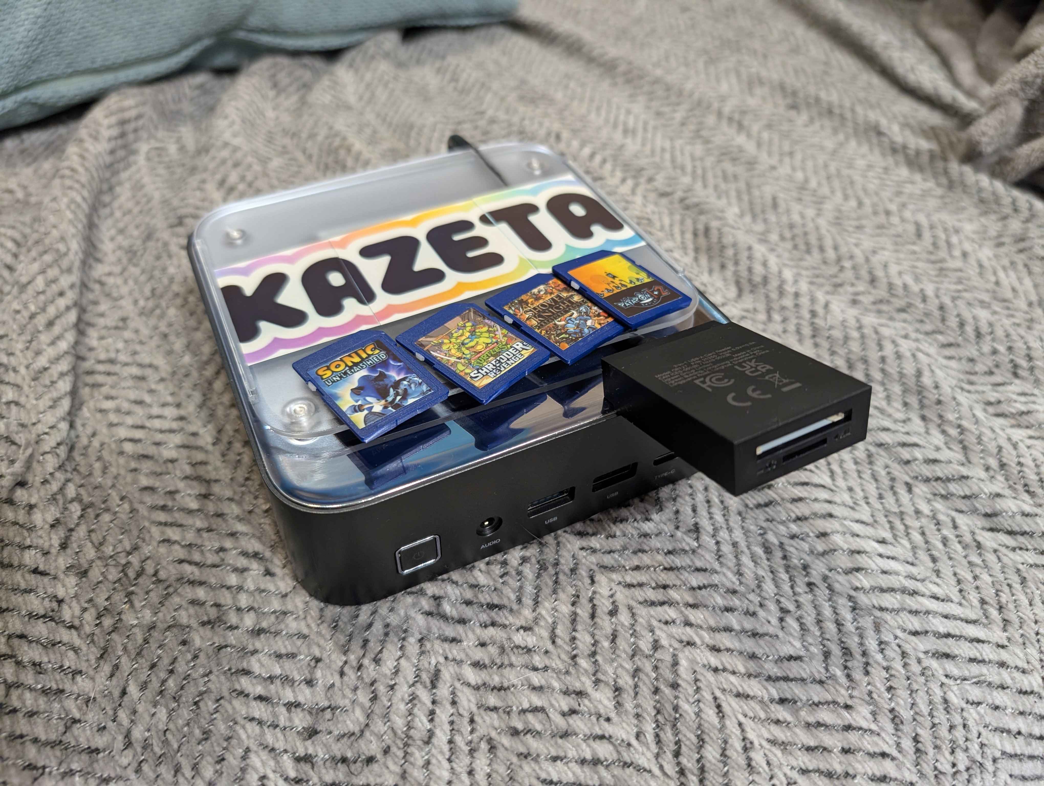 Mini PC case with Kazeta logo