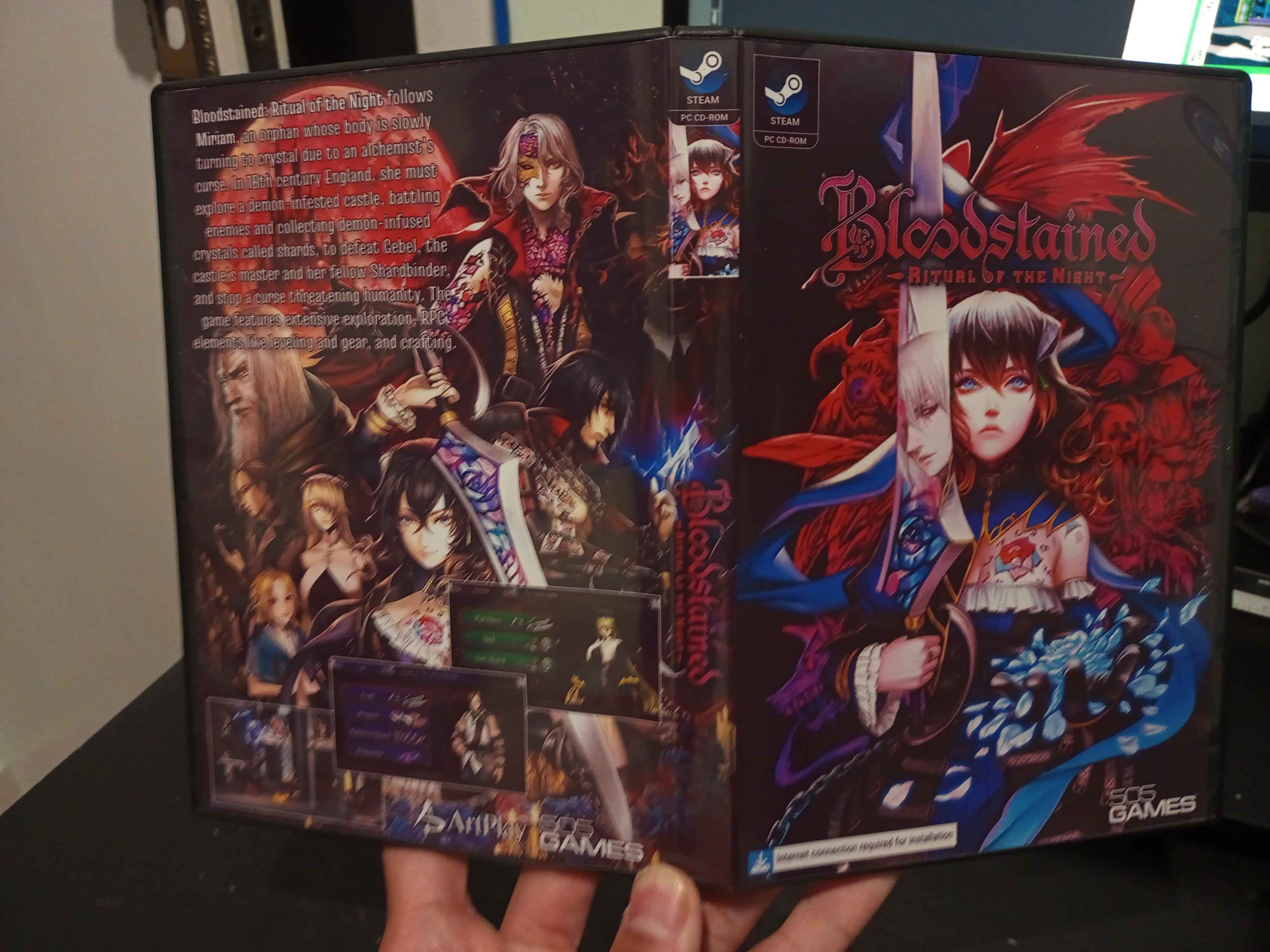 Bloodstained - front and back case