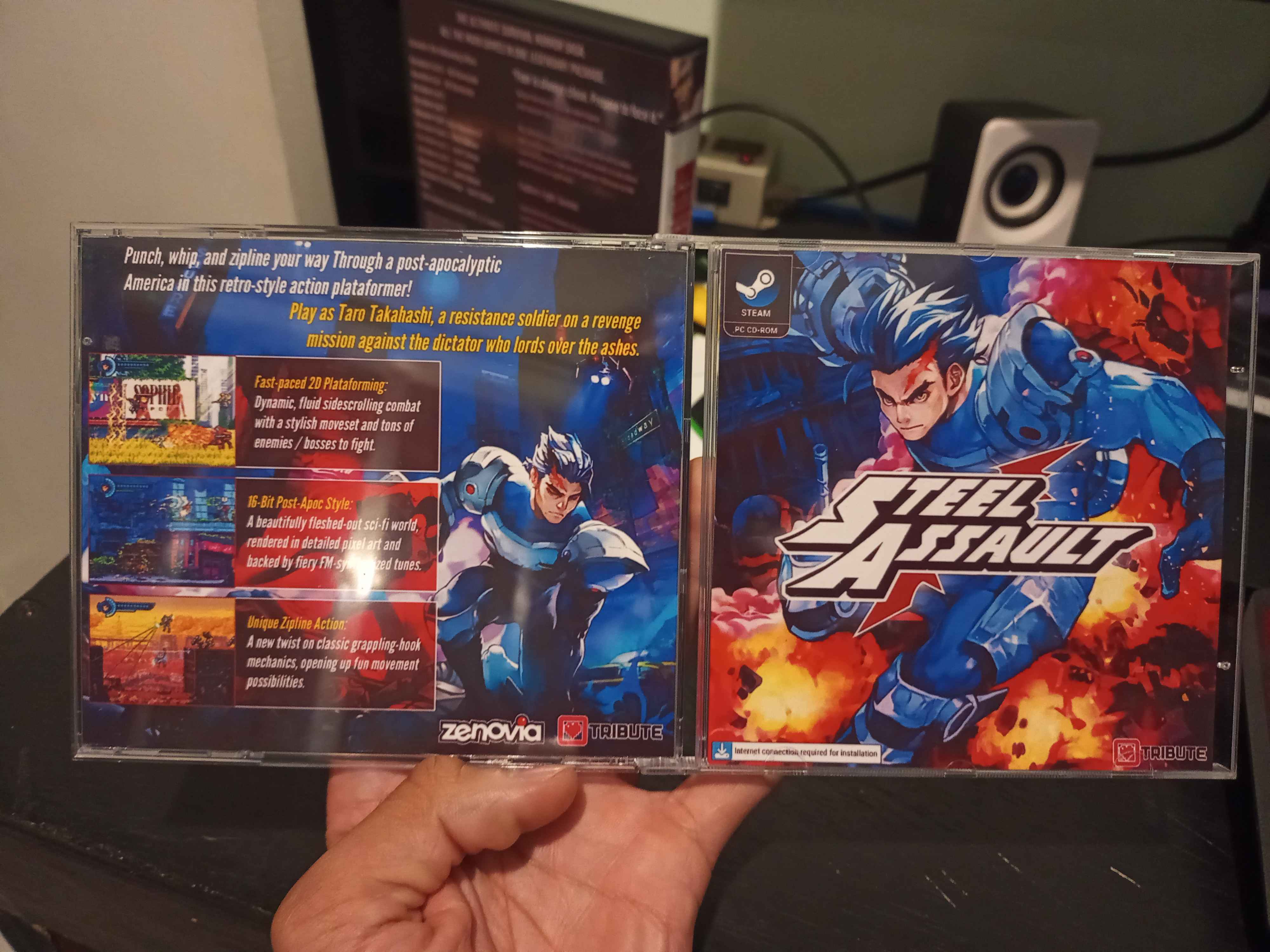 Steel Assault - front and back CD case
